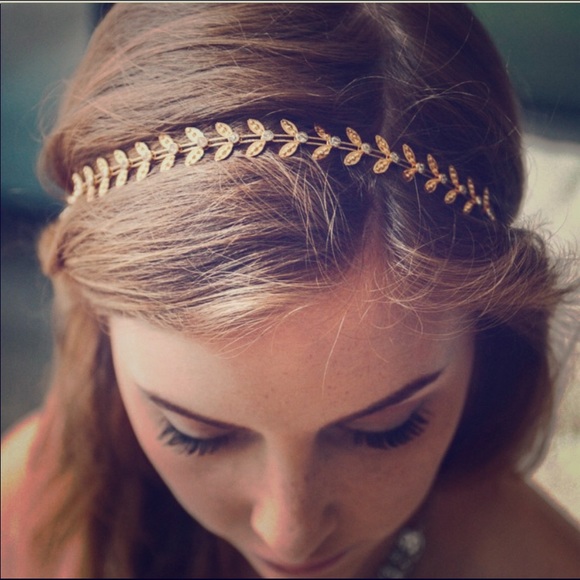 ❤️New Listing❤️Bohemian Gold Leaf Toga Headband - Picture 2 of 4